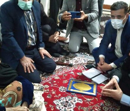 محقق شدن آرزوی مادر شهید در سفر استاندار کهگیلویه و بویراحمد به لنده+فیلم