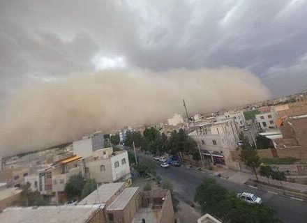 فیلم/لحظه ورود طوفان به تهران