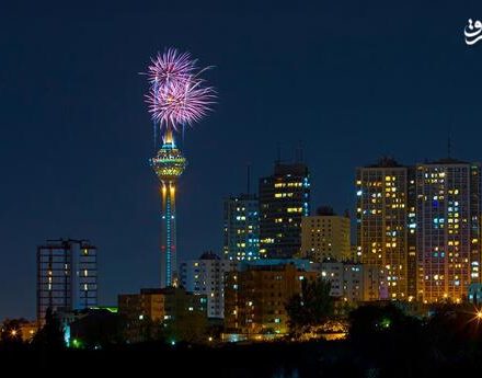 فیلم/ نورافشانی برج میلاد در عید غدیر خم