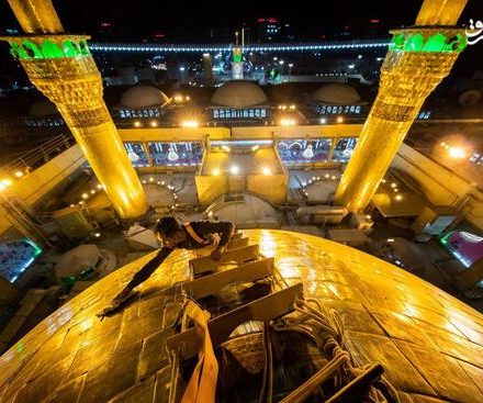 فیلم/ شست‌وشو گنبد نورانی سیدالشهدا(ع) در آستانه محرم