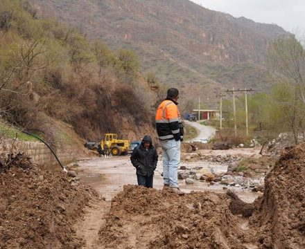 به دنبال بارش های سیل آسا راه ۱۵ روستای شهرستان باشت مسدود شد