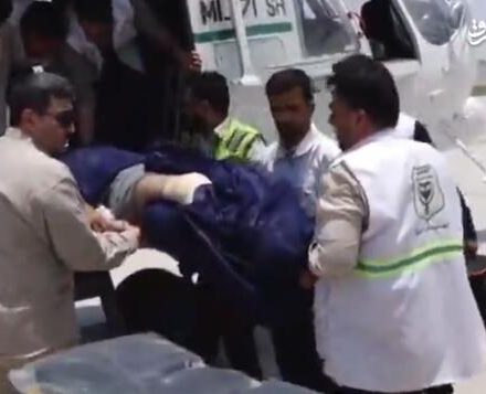 فیلم/ انتقال مجروحان حمله به خودروی اخذ رأی از راسک