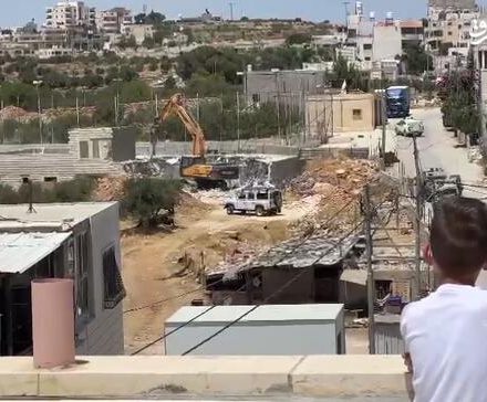 فیلم/ تخریب خانه‌ یک فلسطینی در بیت لحم