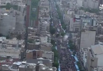 تصاویر هوایی از جشن ۱۰ کیلومتری غدیر در تهران
