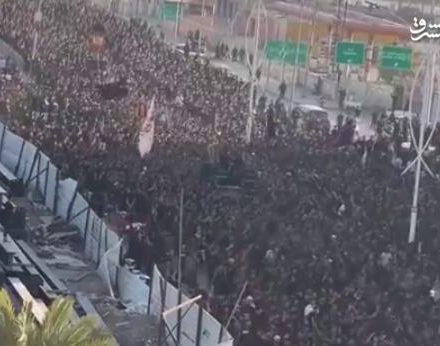 فیلم/ جمعیت خیرهکننده عزاداران حسینی در ناصریه عراق