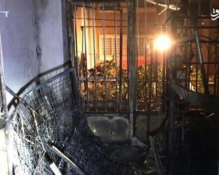 فیلم/ حریق در خوابگاه دختران بلوار کشاورز