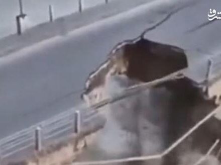 فیلم/ لحظه فرو ریختن پل در گوانجو چین