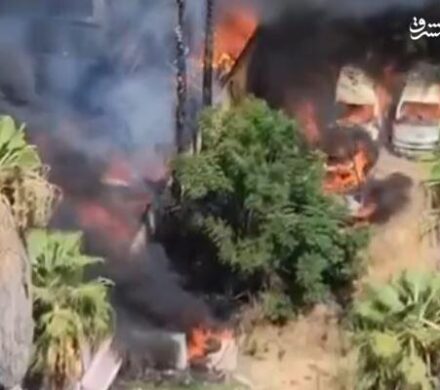 فیلم/ آتشسوزی مهیب در تلآویو