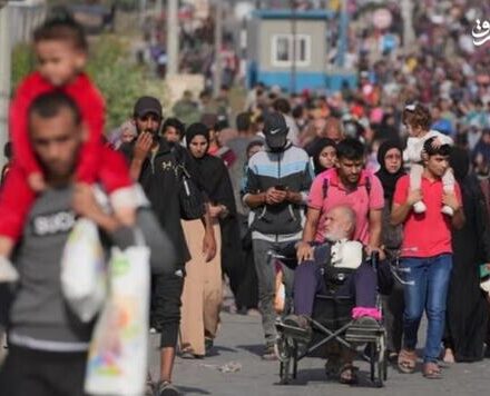 تصاویر آخرالزمانی از کوچ اجباری اهالی غزه!