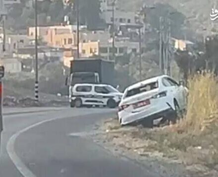 فیلم/ تیراندازی به اتومبیل صهیونیست‌ها با ۳ کشته در منطقه الخلیل