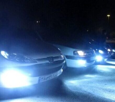 توقیف ساعتی ۴۳۴خودرو به دلیل استفاده از چراغ‌های زنون در کهگیلویه و بویراحمد