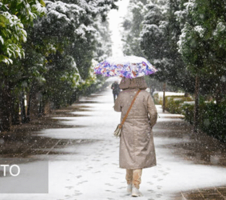 بارش برف در شیراز پس از ۱۲ سال